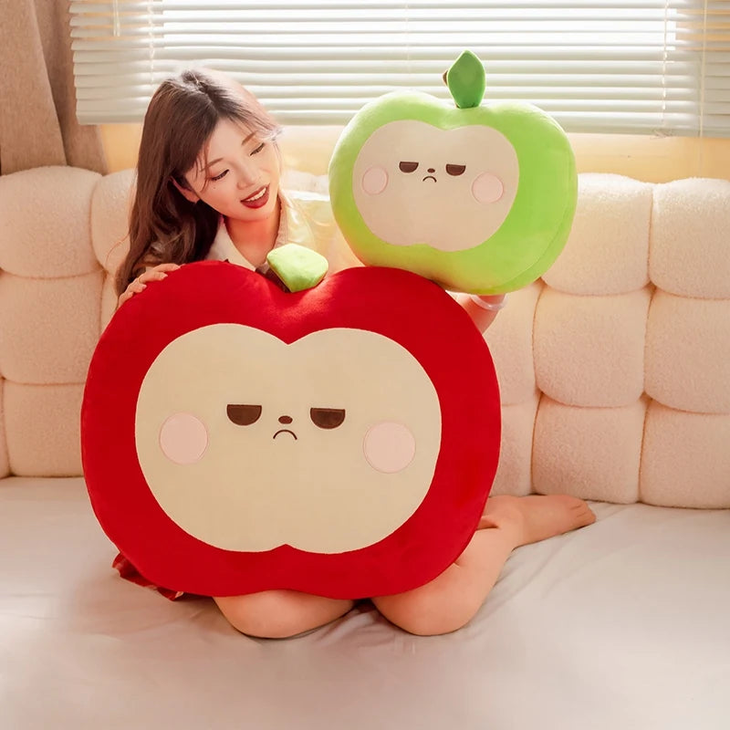 Squishy Red or Green Apple Plush Toy Pillow