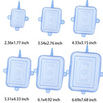 6 Pcs Silicone Cover Stretch Lids for Kitchen Microwave Food Covers Bowl Caps Elastic Silicone