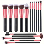 14-18Pcs Premium Synthetic Makeup Brushes Set Foundation Powder