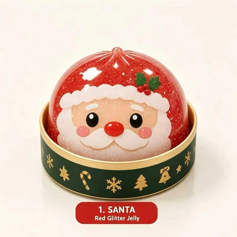 Christmas Dumpling Squishy Toy — Snowman, Santa & Elk Squeeze Ball | Holiday Gift