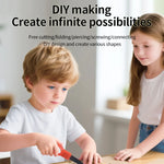 Cardboard Construction Kit 150 PCS with Cutter Tool Box for Kids (STEM)