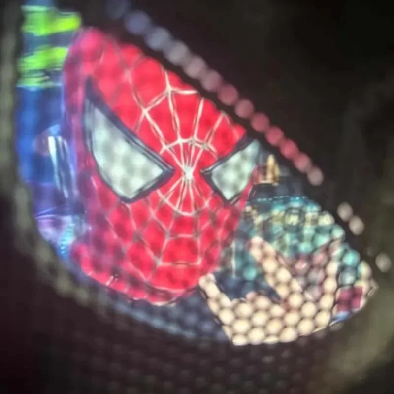 Miles Spider-Man 1:1 Scale Electronic Mask With Moving Glowing Eyes Ring Control Cosplay Toy