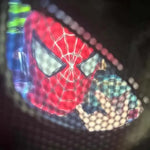 Miles Spider-Man 1:1 Scale Electronic Mask With Moving Glowing Eyes Ring Control Cosplay Toy