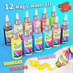 Magic Gel Water Beads Toy: 12-Pack DIY Fairy Garden Kit with Molds, STEM Sensory Squishy Toys,