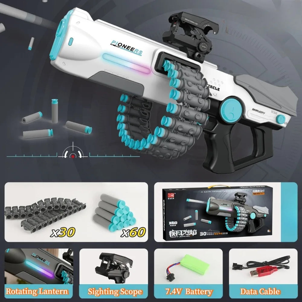 Dual Mode Electric & Manual Soft Bullet Toy Gun
