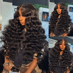 18/-40 42 Inch Loose Wave 13x6 HD Lace Frontal Wig Human Hair Brazilian Loose Deep Waves Curly Wigs Lace Front Wigs For Women