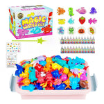 Magic Gel Water Beads Toy: 12-Pack DIY Fairy Garden Kit with Molds, STEM Sensory Squishy Toys,
