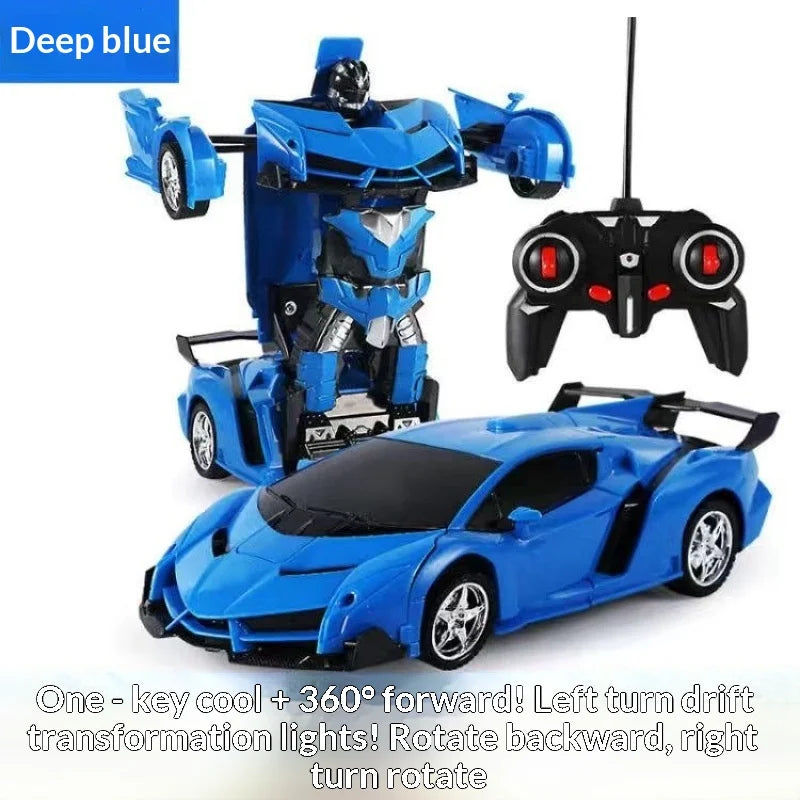 Transforming Robot Car 2.4GHz Remote Control Car with LED Lights