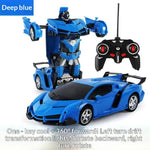 Transforming Robot Car 2.4GHz Remote Control Car with LED Lights