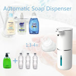 Automatic Foaming Soap Dispenser Touchless, 450ml USB Rechargeable Wall Mount Sensor