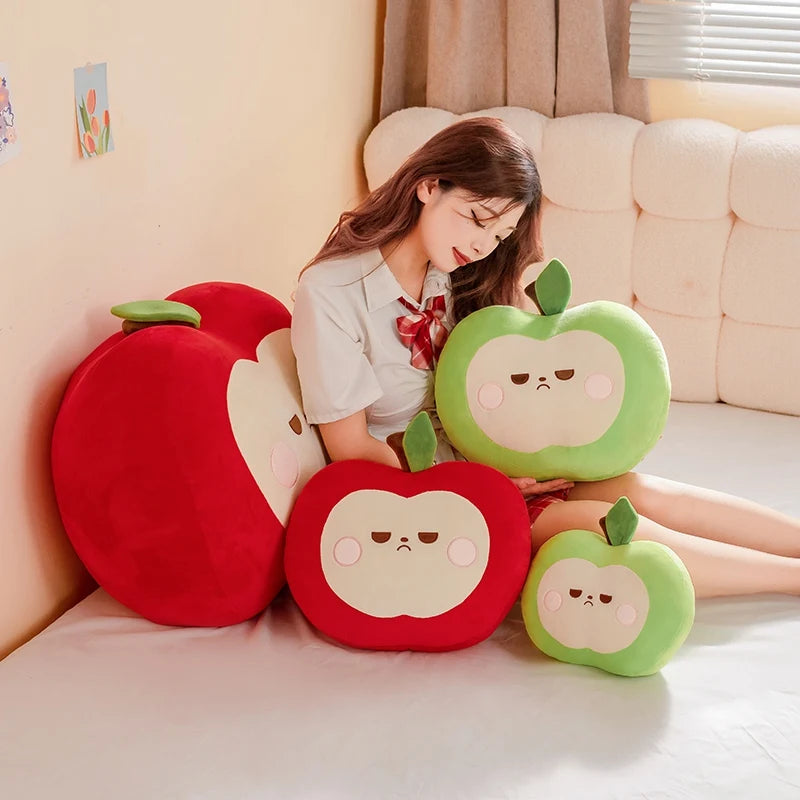 Squishy Red or Green Apple Plush Toy Pillow