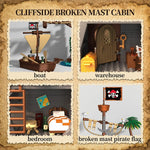 Pirate Cliffside Hideout Collectible Building Blocks Set STEM