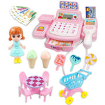 Cash House Toys Electronic Game Lighting And Sound Effects Supermarket Cashier Toys