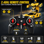 Transforming Robot Car 2.4GHz Remote Control Car with LED Lights