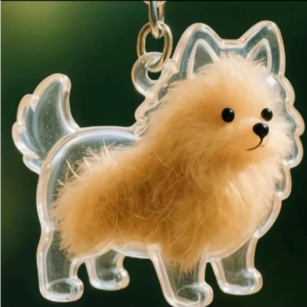 Transparent Dog Fur Storage Capsule Pet Hair Container