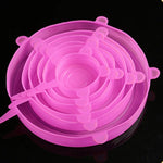 6 Pcs Silicone Cover Stretch Lids for Kitchen Microwave Food Covers Bowl Caps Elastic Silicone