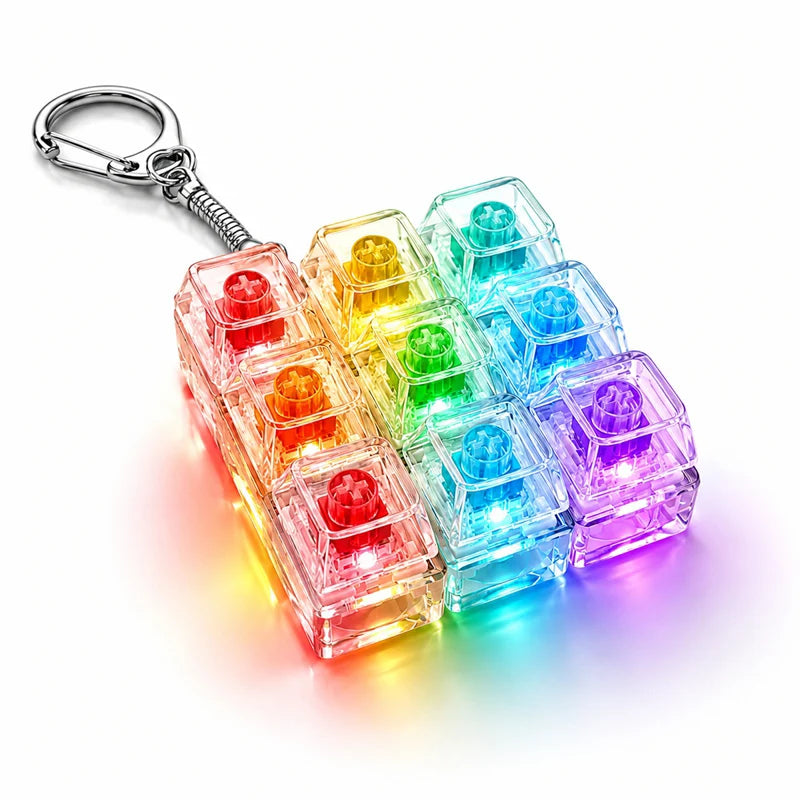 Funny Keyboard Fidget Keychain