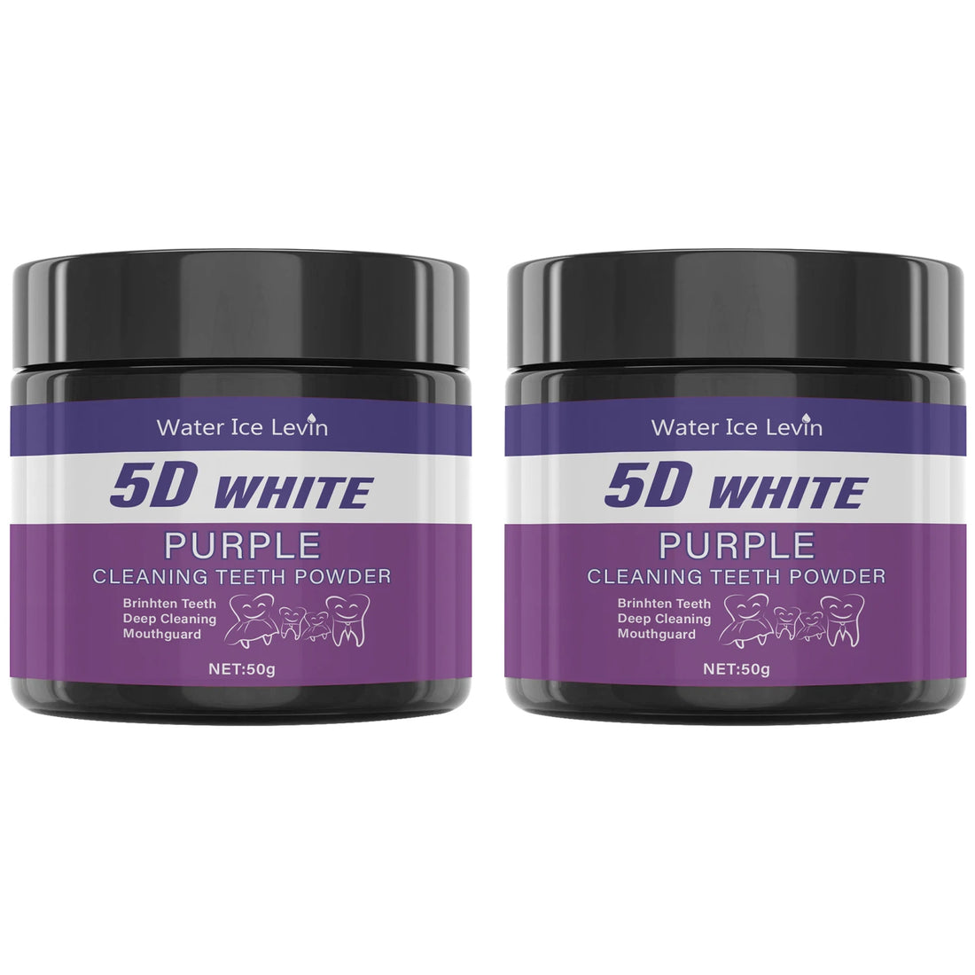 Purple Tooth Cleaning Powder - Sulfate-Free, Deep Cleaning and Polishing, Whitens Teeth in 5 Days