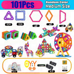 Huge Piece Count Magnetic Building Blocks Set,Magnetic Tiles Set for Kids
