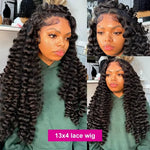18/-40 42 Inch Loose Wave 13x6 HD Lace Frontal Wig Human Hair Brazilian Loose Deep Waves Curly Wigs Lace Front Wigs For Women