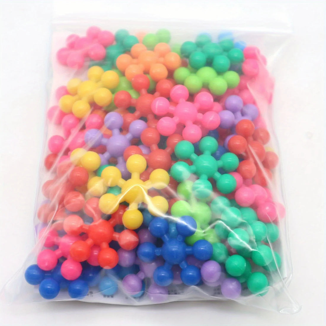 150PCS Plum Blossom Building Blocks 3D Bricks STEM Educational Building Toys Interlocking Solid Plastic Discs Sets Gifts for Kid