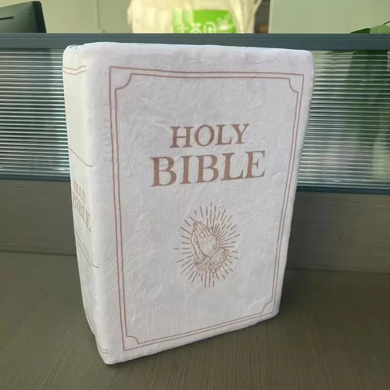 Bible Verse Pillow Faith Plush Pillow Christian Home Accent Bible Pillow Book Plush