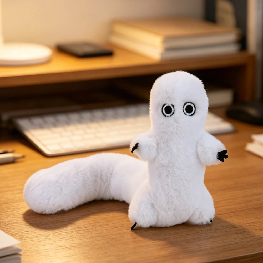 Witch Hat Atelier Fudeworm Plush Toys Fluffy Shapeable Cute Stuffed Toys Anime Brush Buddy Dolls Home Decor Fans Birthday Gifts