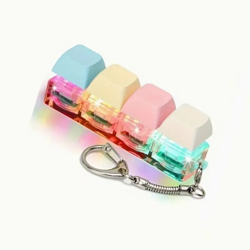 Funny Keyboard Fidget Keychain