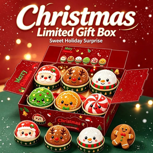 2026 Christmas Dumpling Squishy Snowman Elk Santa Claus Squeeze Ball with Box Stress Relief Merry Christmas New Year XMAS Gift