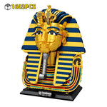 DIY Egyptian Pharaoh Golden Mask Building Blocks Creative STEM
