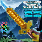 Retractable Dual-Blade Diamond Sword Lightsaber Toy