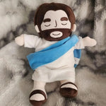 Jesus Plush Figure Soft Religious Doll Nativity Ornament Prayer Room Decor Sleep Companion Stuffed Plush Decor Christmas Gift