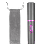 2-IN-1 Electric USB Hair Straightener Curler Fashion Colored Diamond  Design Wireless Travel Size
