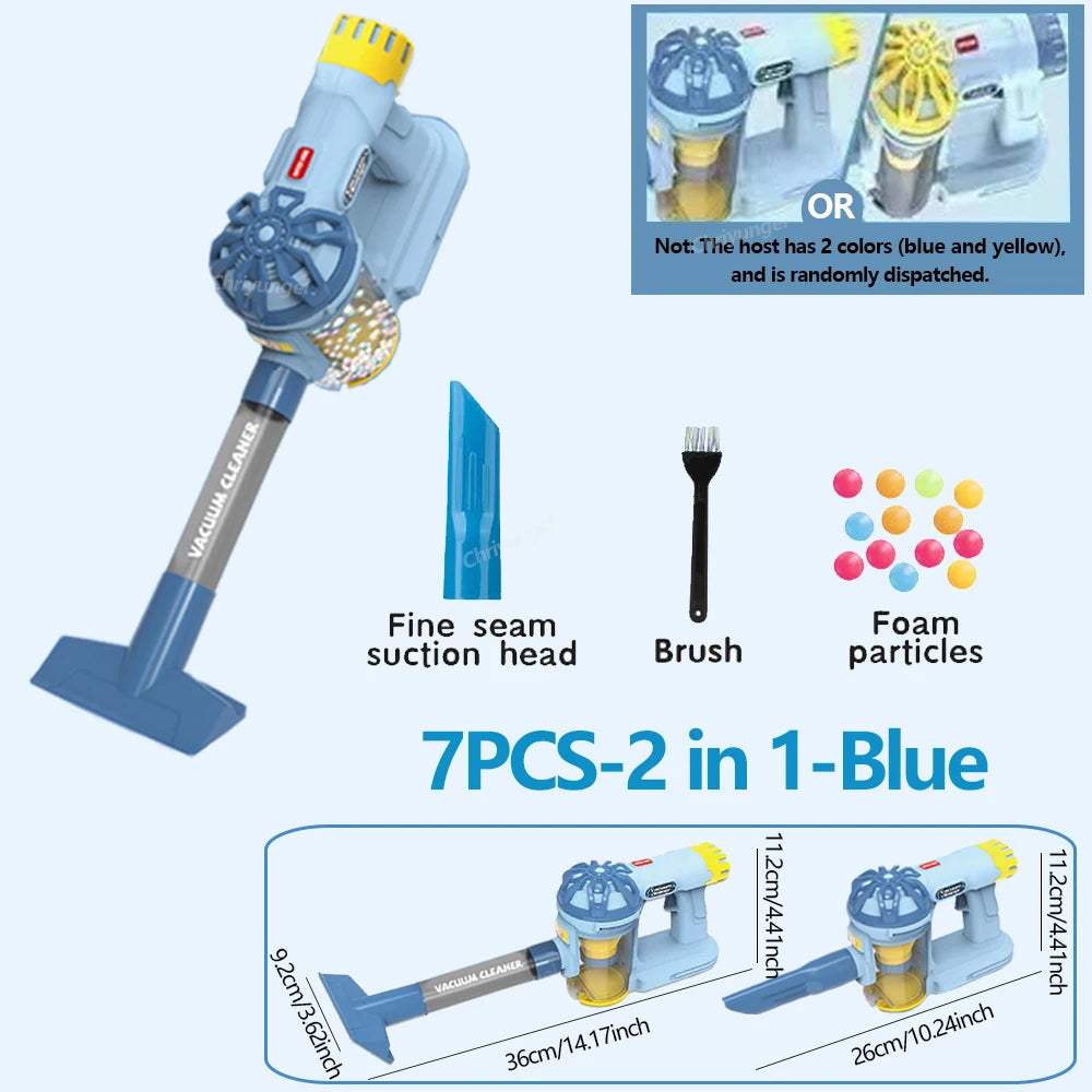 Kids Vacuum Cleaner Toy Electric Realistic Pretend Play Housekeeping Cleaning Set for Toddlers