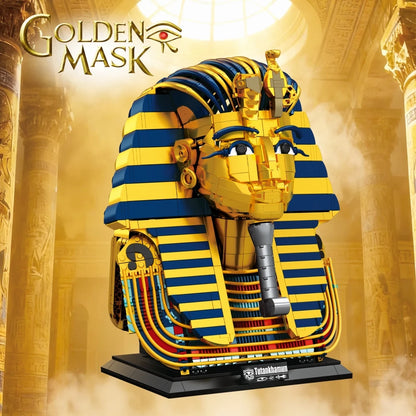DIY Egyptian Pharaoh Golden Mask Building Blocks Creative STEM
