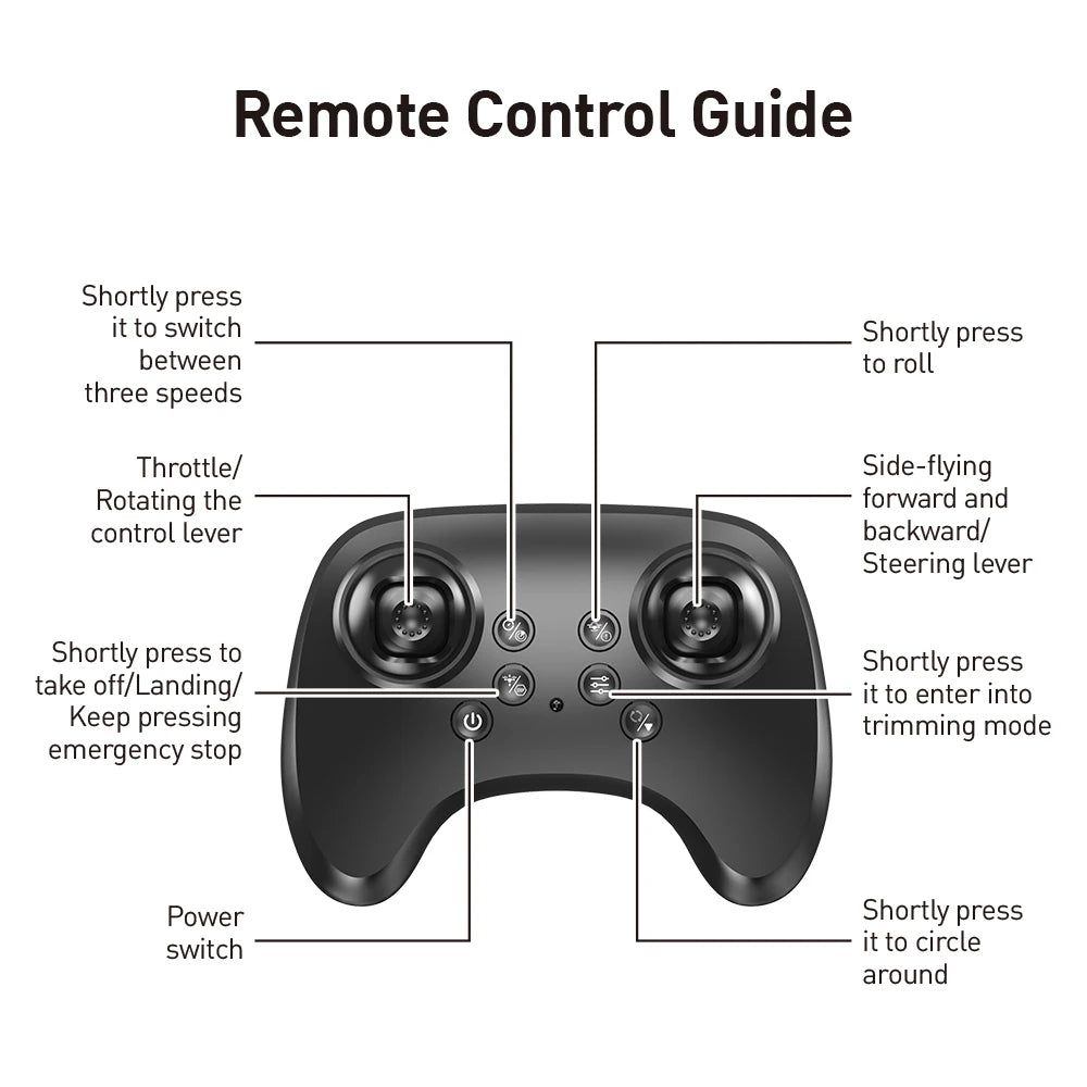 High Performance foam aircraft stunt intelligent fixed height hover 360 ° turn UAV remote LED lights