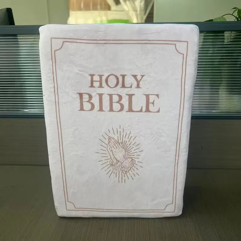 Bible Verse Pillow Faith Plush Pillow Christian Home Accent Bible Pillow Book Plush