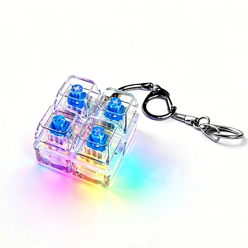 Funny Keyboard Fidget Keychain