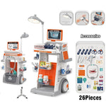 Hospital Play Medical Equipment Table Fillings Injection Stethoscope Medical Trolley