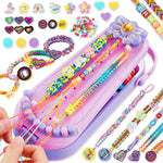 DIY Bracelet Making Kit for Girls - Children's Art And Craft Jewelry Rope Weaving Set Toy
