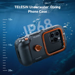 TELESIN Diving Waterproof Phone Case Universal Phone Camera with Remote Control