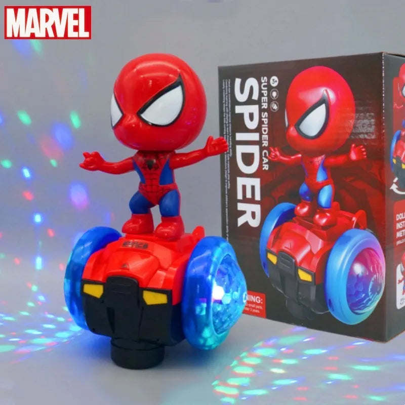 Marvel Spiderman Automatic Turn Vehicle Skateboard Acousto-optic Music Toy
