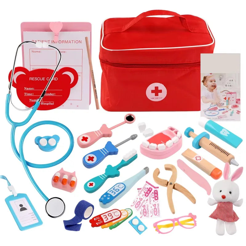Wooden Pretend Play Doctor Educationa Toys