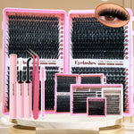 DIY Lash Extension Kit 8-16mm Mixed Lengths Fluffy Cluster Lashes Set