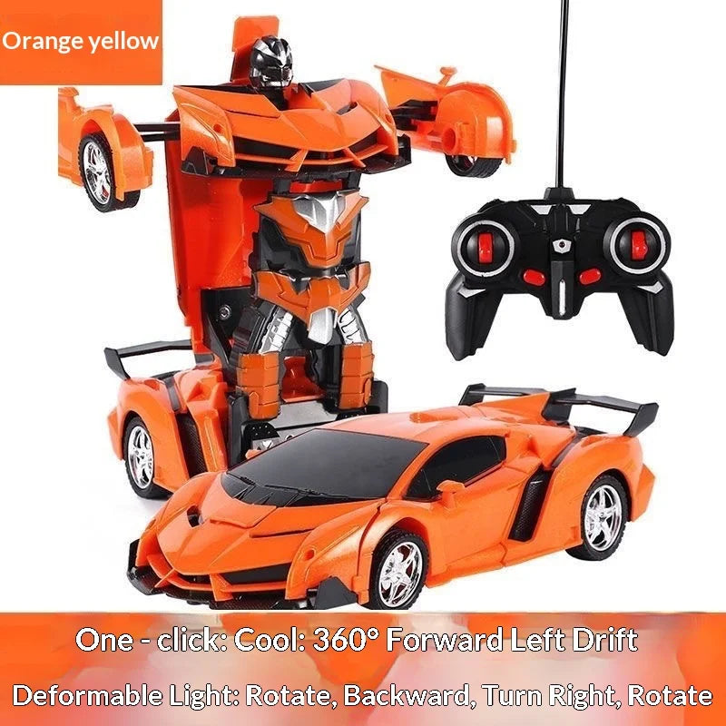 Transforming Robot Car 2.4GHz Remote Control Car with LED Lights