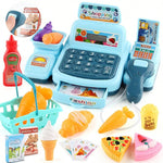 Cash House Toys Electronic Game Lighting And Sound Effects Supermarket Cashier Toys