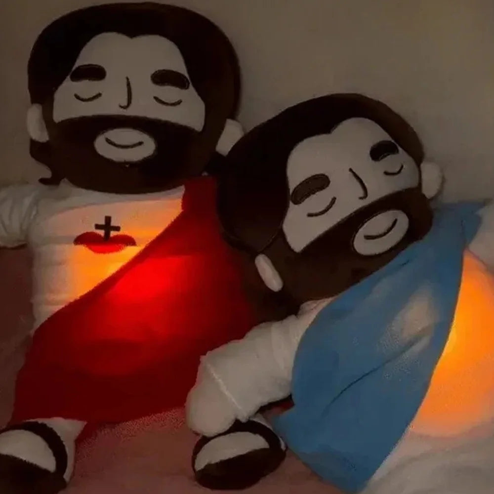 Jesus Plush Figure Soft Religious Doll Nativity Ornament Prayer Room Decor Sleep Companion Stuffed Plush Decor Christmas Gift