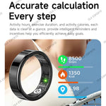 2026 New Smart Ring Heart Rate Blood Pressure Sleep Monitoring Motion Tracking IP68 Waterproof Men Women