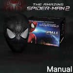 Miles Spider-Man 1:1 Scale Electronic Mask With Moving Glowing Eyes Ring Control Cosplay Toy