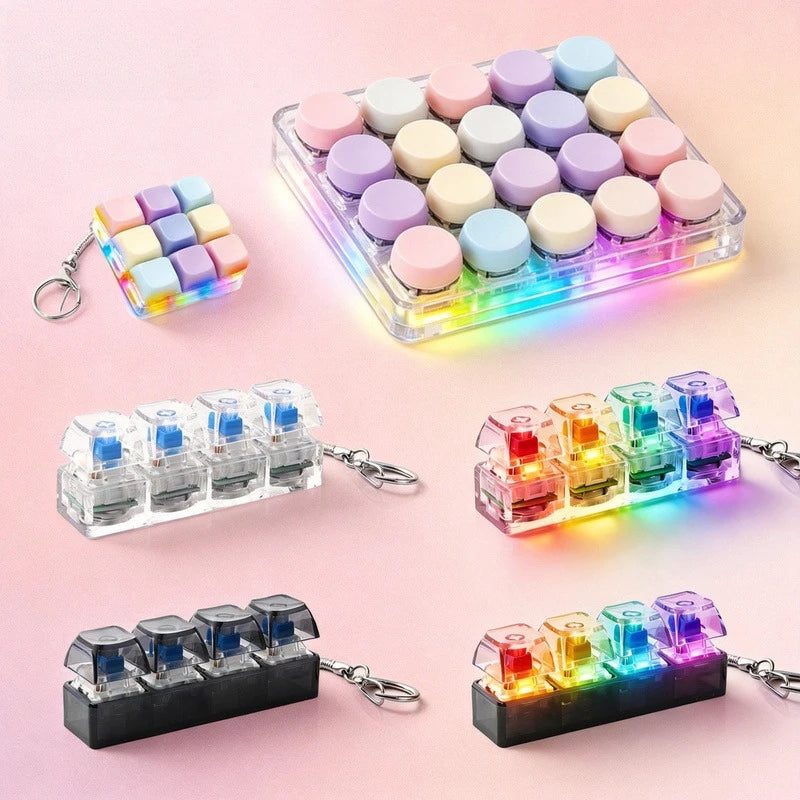 Funny Keyboard Fidget Keychain